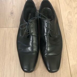 Men's Kazar Black upper Leather Dress Shoes